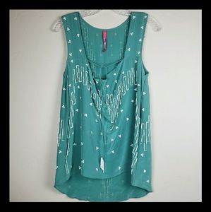Plenty by Tracy Reese Beaded Tunic Tank Top